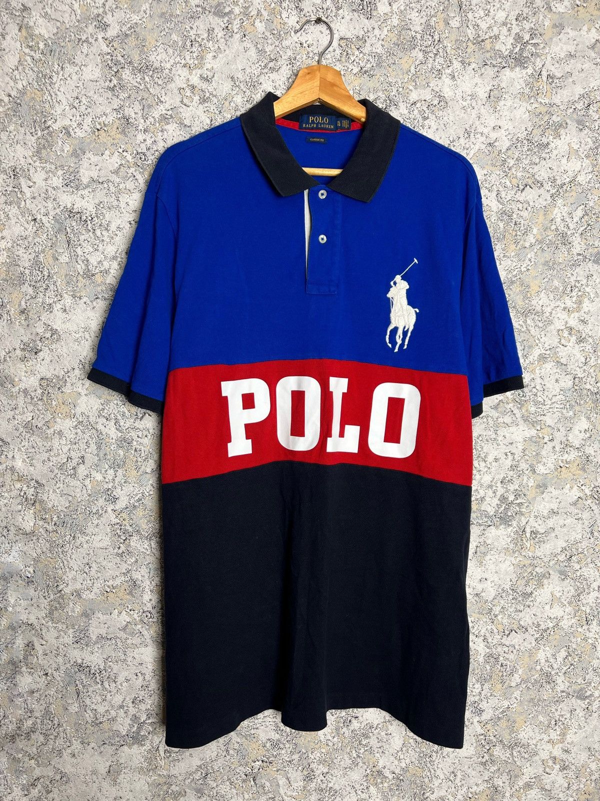 Ralph Lauren Polo Ralph Lauren Polo T-Shirt Colorblock Big Logo Pony Size US XL / EU 56 / 4 - 1 Thumbnail