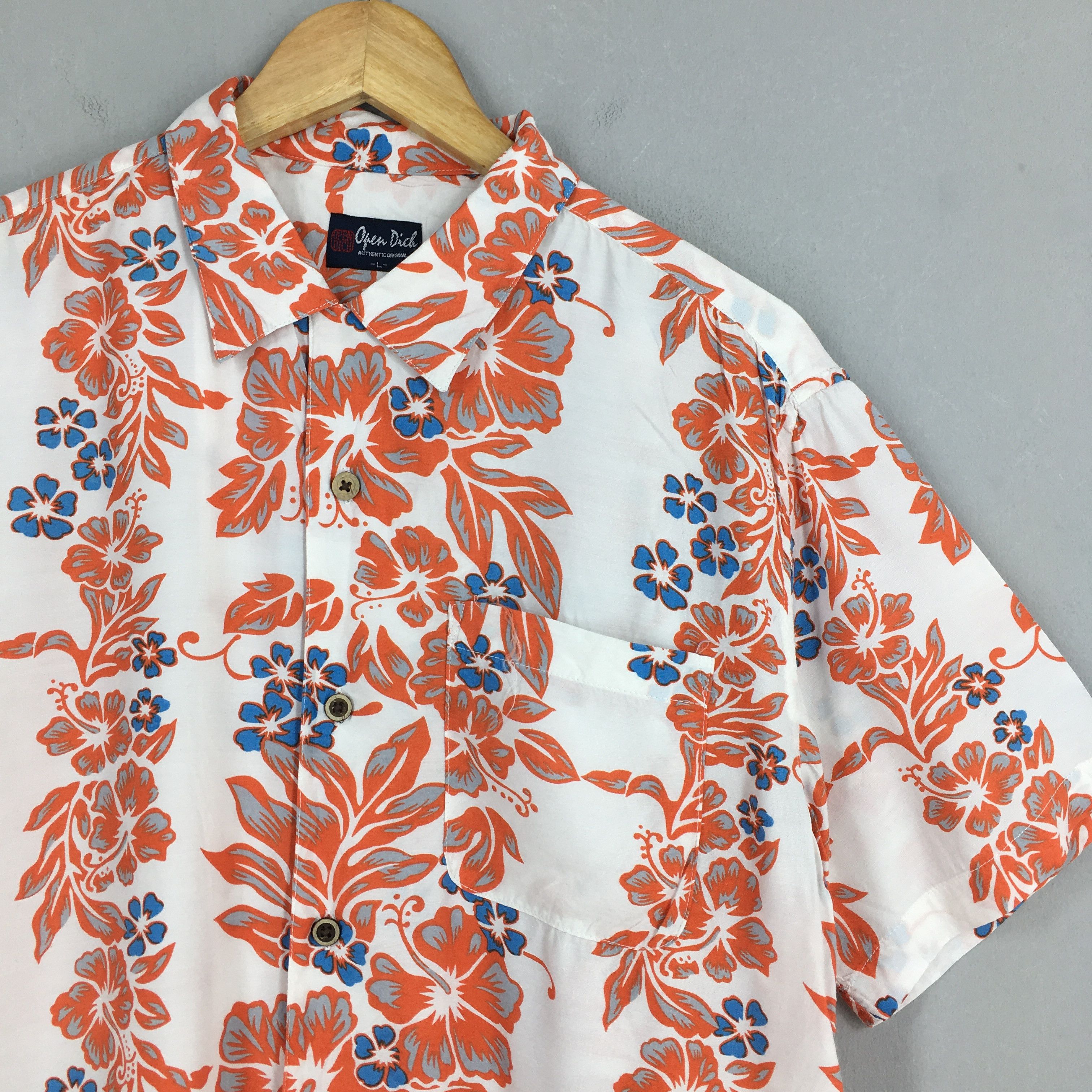 Vintage Vintage Hawaii Aloha Floral Tropical Printed Shirt Large Size US L / EU 52-54 / 3 - 2 Thumbnail
