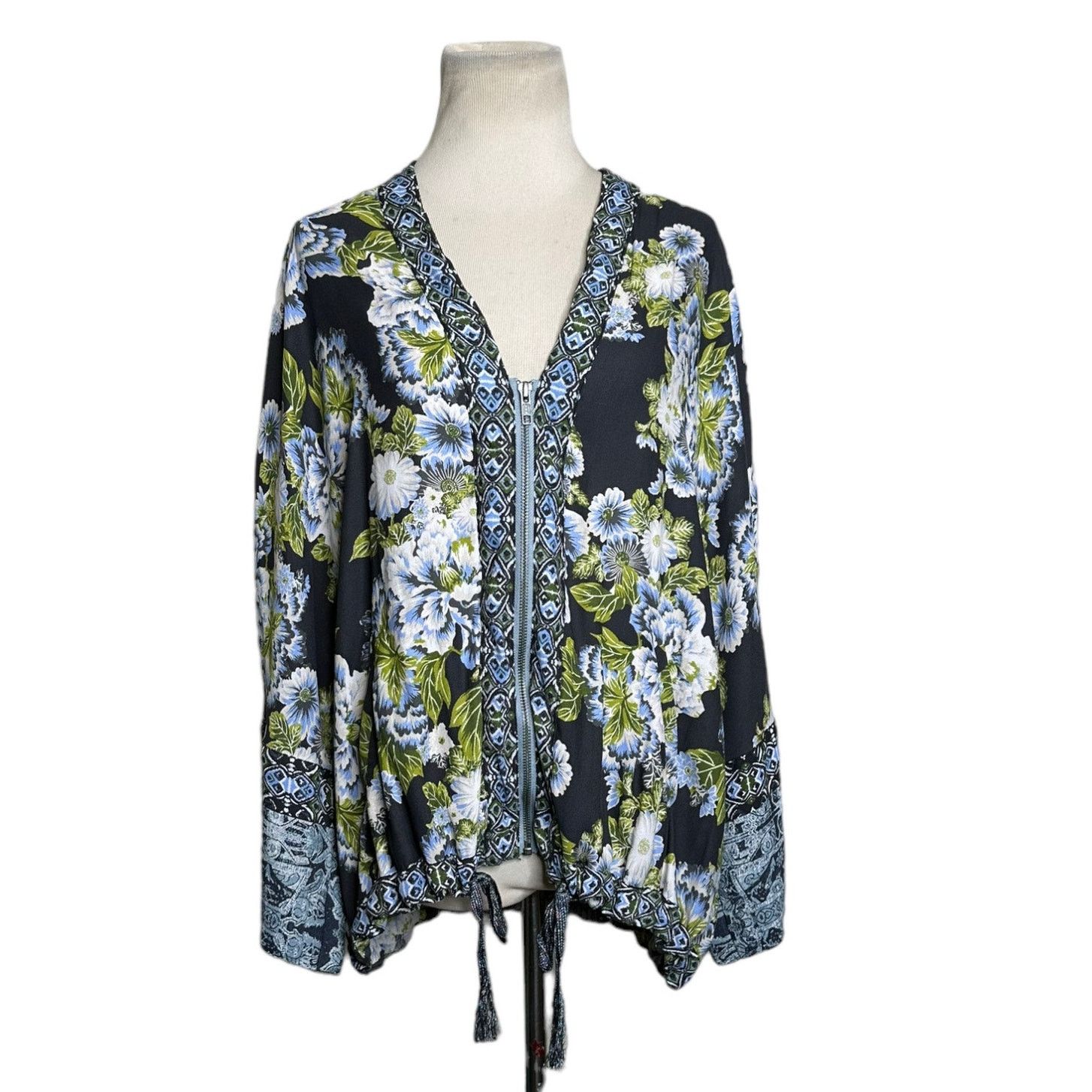 Free People Free People Wildflower Cinched Kimono Jacket Size XS/S Size S / US 4 / IT 40 - 1 Thumbnail