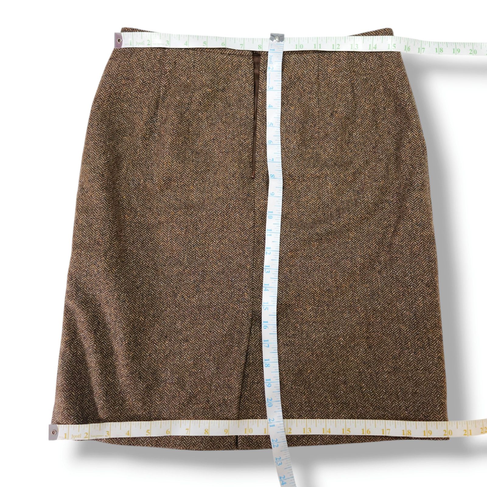 Other EUC VTG Talbots Italian Wool Silk Blend Skirt Sz. 10 Brown Size 30" / US 8 / IT 44 - 3 Thumbnail