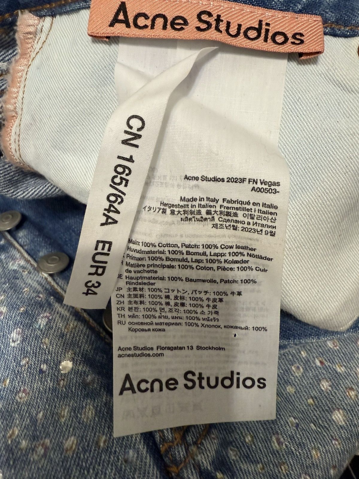 Acne Studios Acne Studios 2023F Vegas Rhinestone Jeans Size 26" / US 2 / IT 38 - 7 Thumbnail
