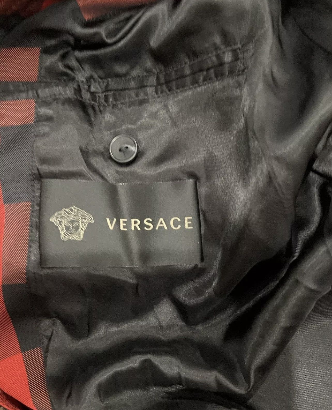 Versace Versace Gingham Bomber Jacket red size 52 $3500 Size US L / EU 52-54 / 3 - 8 Thumbnail