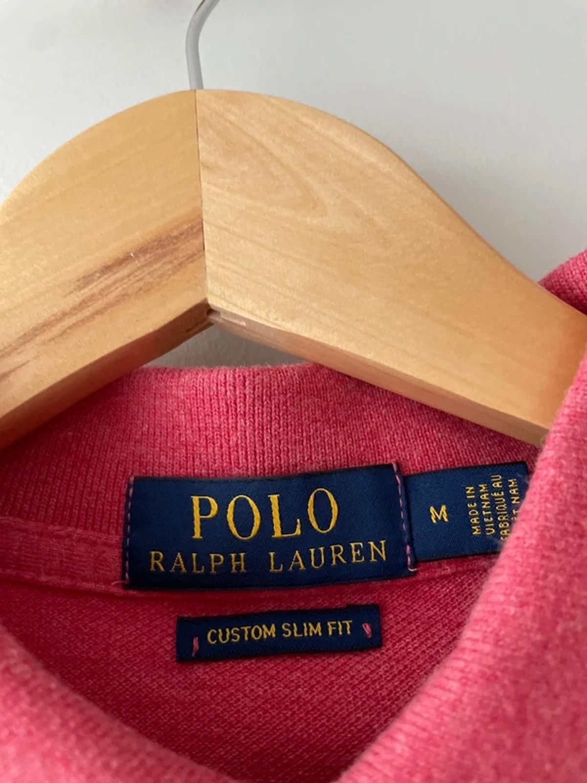 Polo Ralph Lauren Men’s Ralph Lauren Custom Slim Polo In Pink - Medium -2883 Size US M / EU 48-50 / 2 - 11 Thumbnail