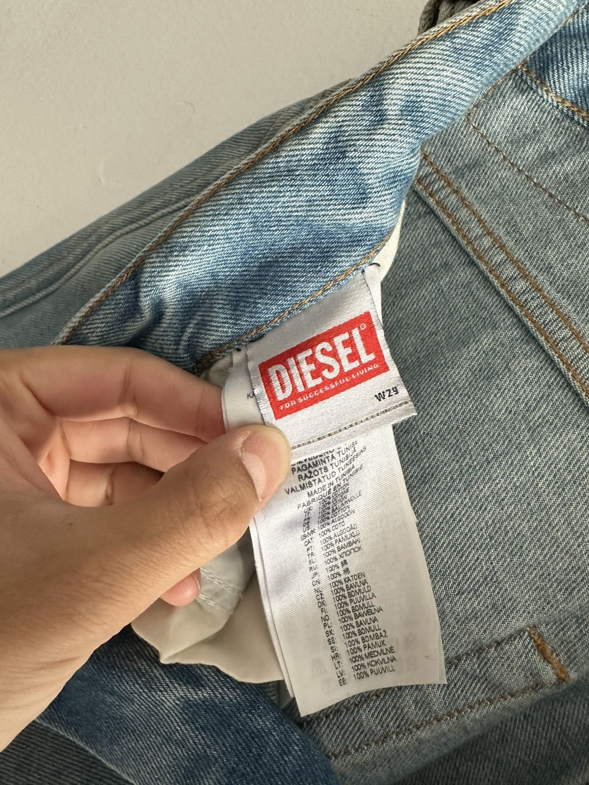 Diesel Diesel D Rise Light Wash Jeans Size US 29 - 6 Thumbnail