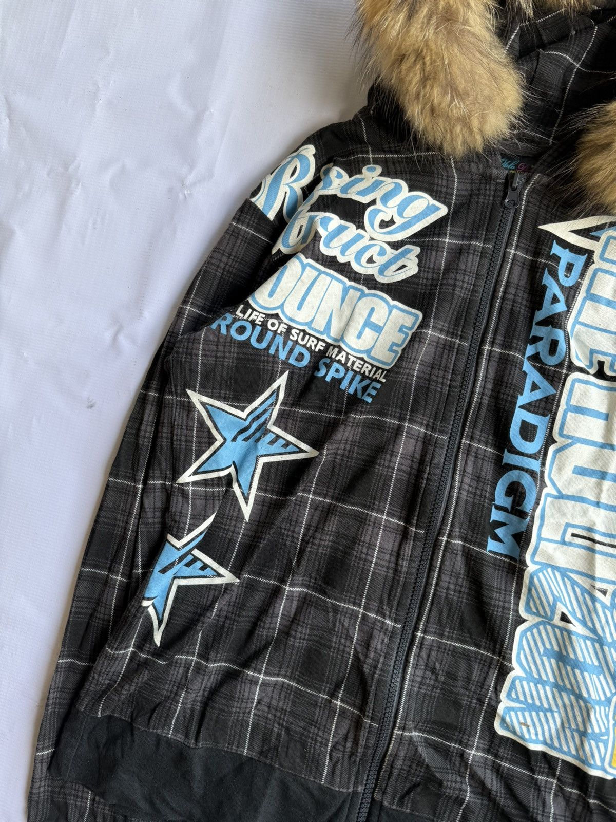 Hysteric Glamour Japanese style oblo design fur hoodie poem ifsixwasnine lgb Size US L / EU 52-54 / 3 - 4 Thumbnail