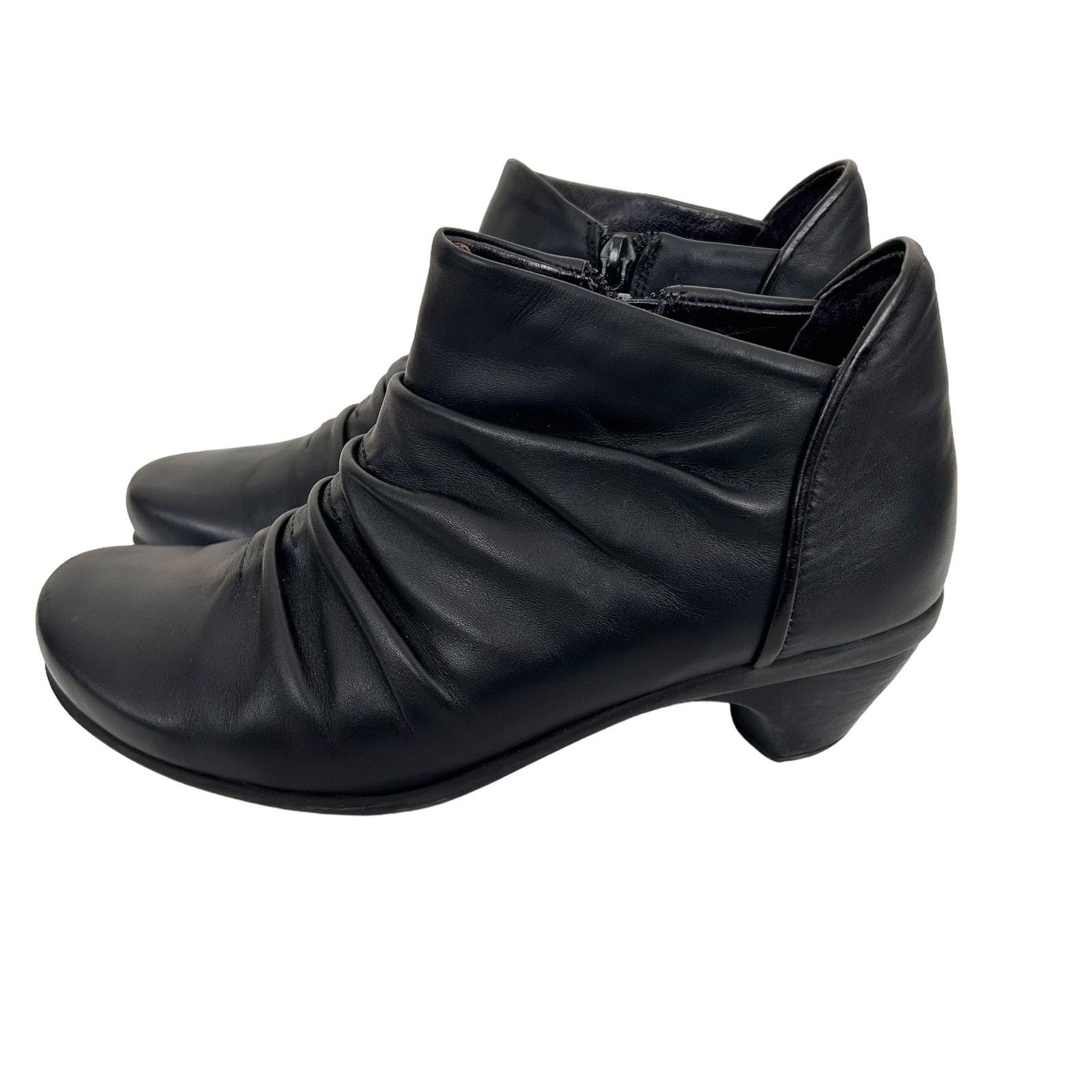 Other NAOT Black Leather Advance Slouch Booties Sz 7 Size US 7 / IT 37 - 3 Thumbnail