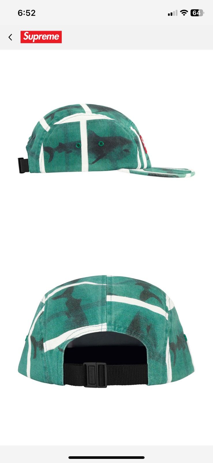 Damien Hirst × Supreme Supreme/Damien Hirst Camp Cap “Shark” OS Size ONE SIZE - 2 Thumbnail