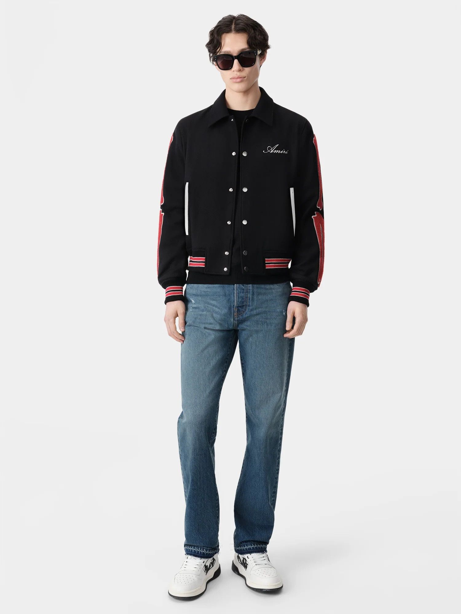 Amiri o1orln1125 Bones Jacket in Black/Red Size US S / EU 44-46 / 1 - 2 Thumbnail