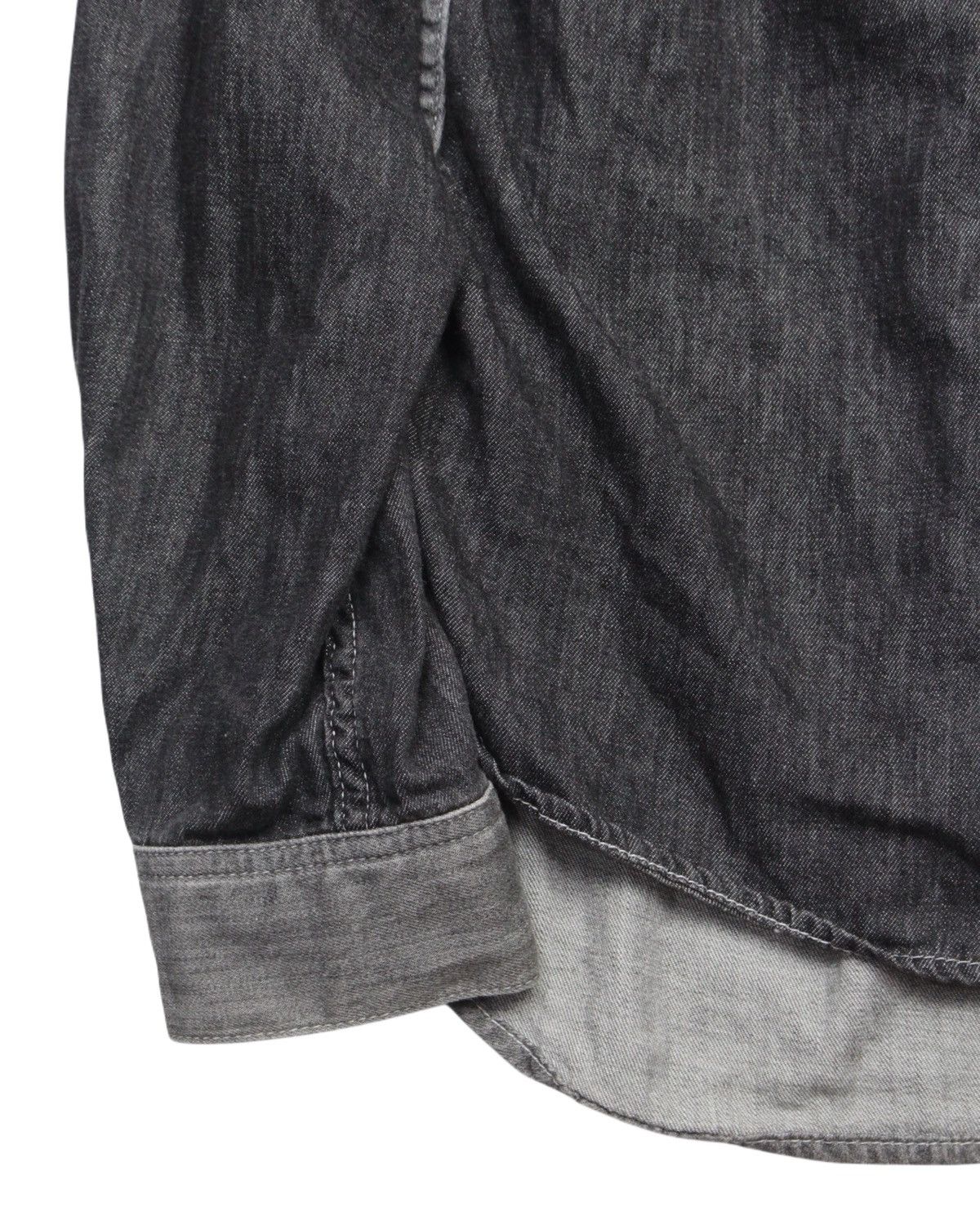 Maison MIHARA YASUHIRO 2010S MIHARAYASUHIRO DECONSTRUCTED 2 TONE DENIM SHIRT Size US L / EU 52-54 / 3 - 4 Thumbnail