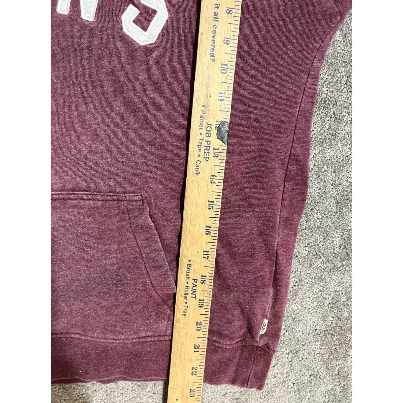Vans VANS Hoodie Women XS Maroon Pullover Sweatshirt Drawstring Long Sleeve Activewear Size XS / US 0-2 / IT 36-38 - 5 Thumbnail