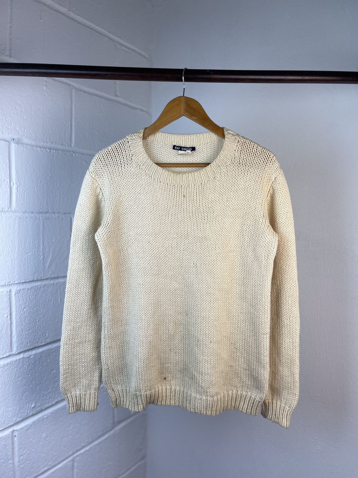 Raf Simons A/W 1997 Raf Simons Distressed Cable Knit Size US M / EU 48-50 / 2 - 6 Thumbnail