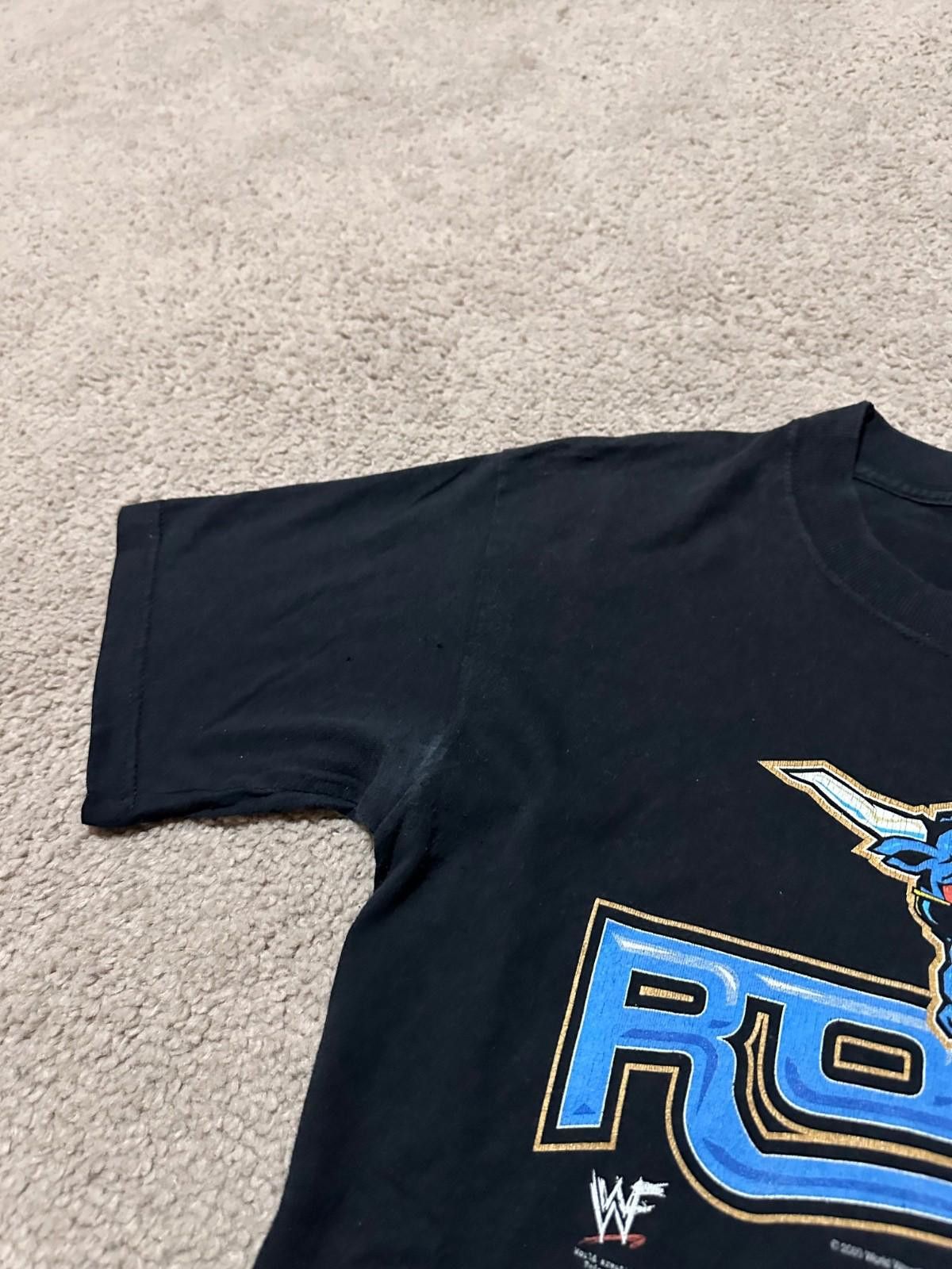 WWE 2000 Wrestling T Shirt The Rock Size M Black WWE Size US M / EU 48-50 / 2 - 5 Thumbnail