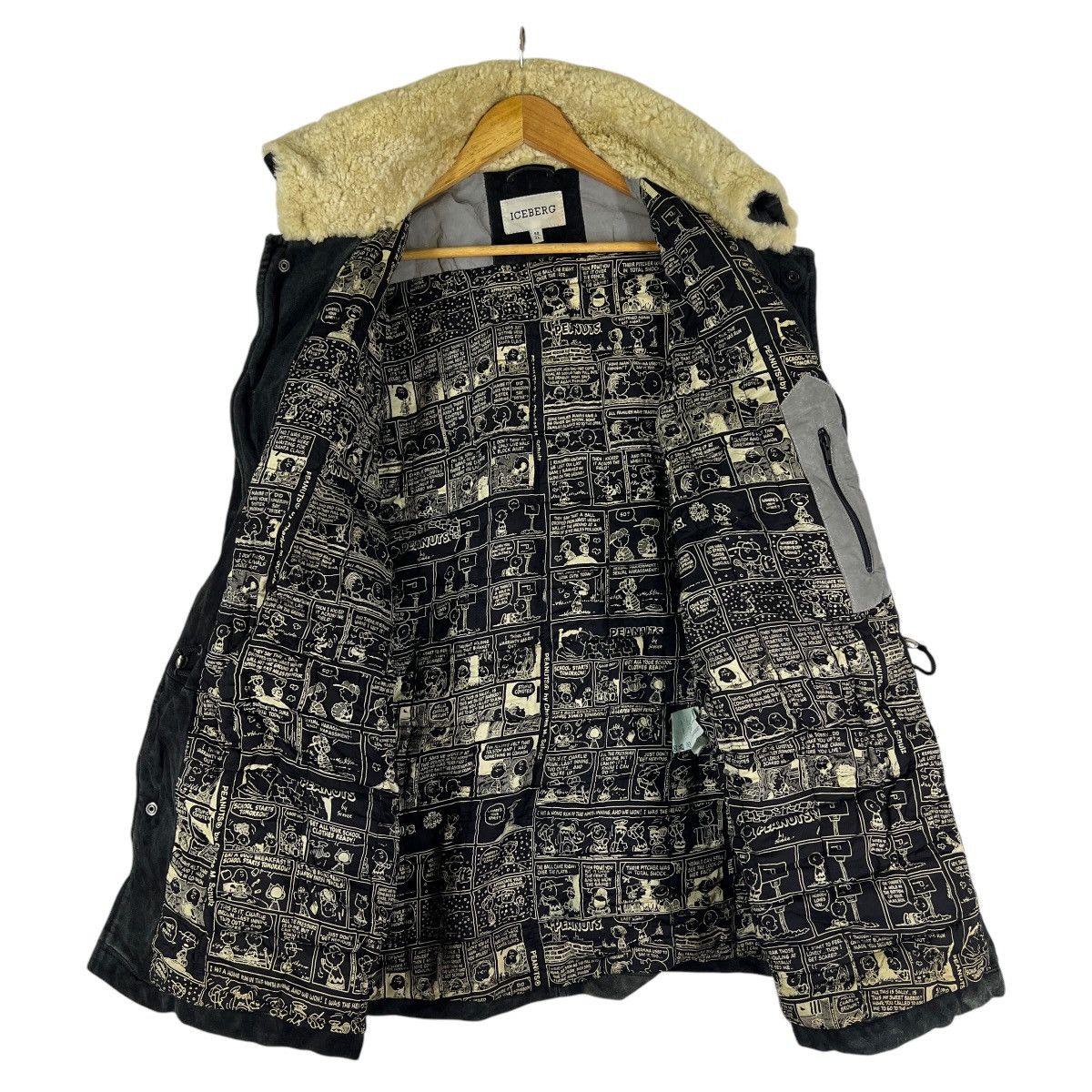 🔥 ICEBERG PEANUTS LEATHER JACKET MADE IN ITALY
