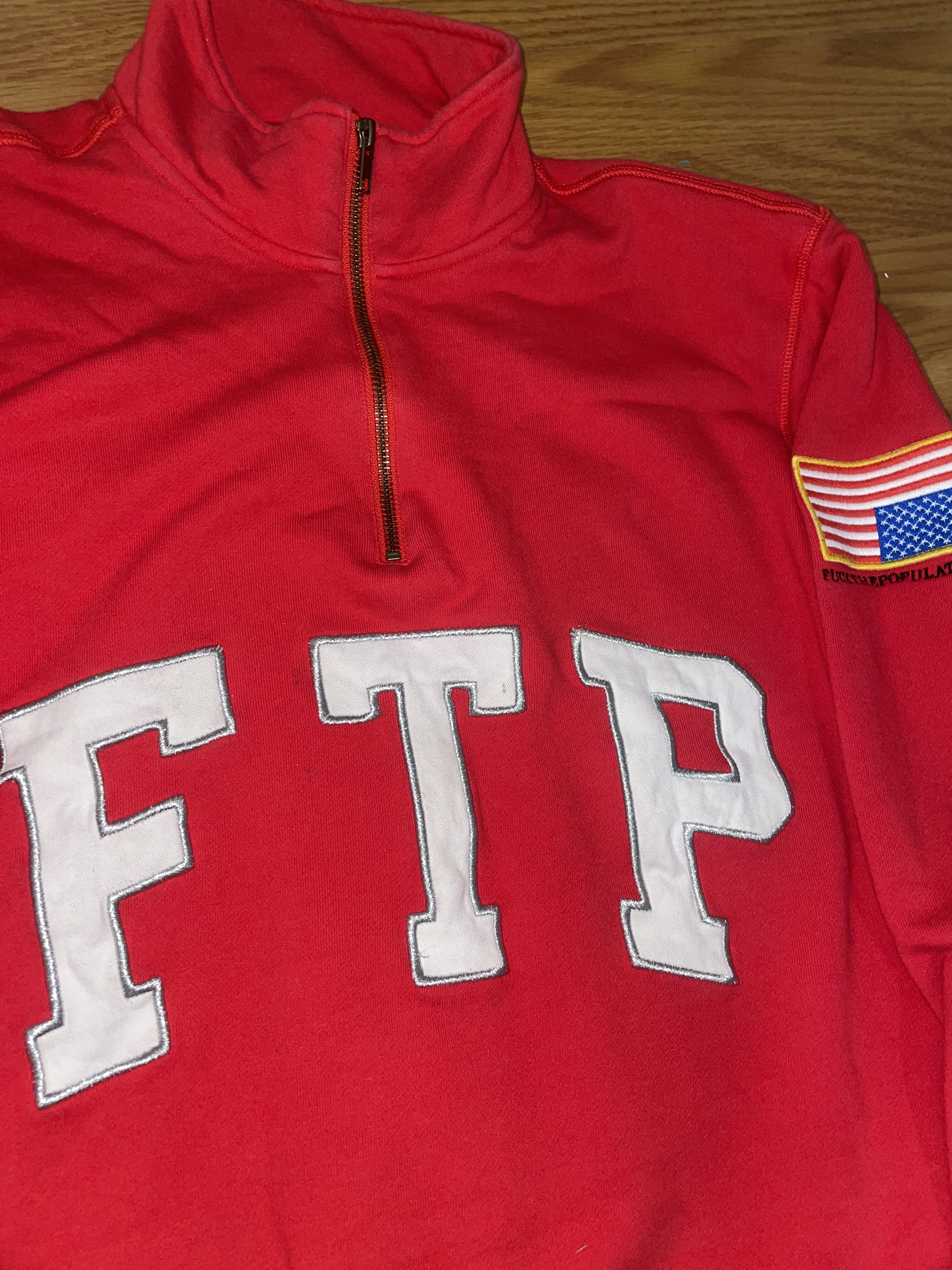 Fuck The Population FTP Arch Logo Quarter Zip Size US M / EU 48-50 / 2 - 1 Thumbnail
