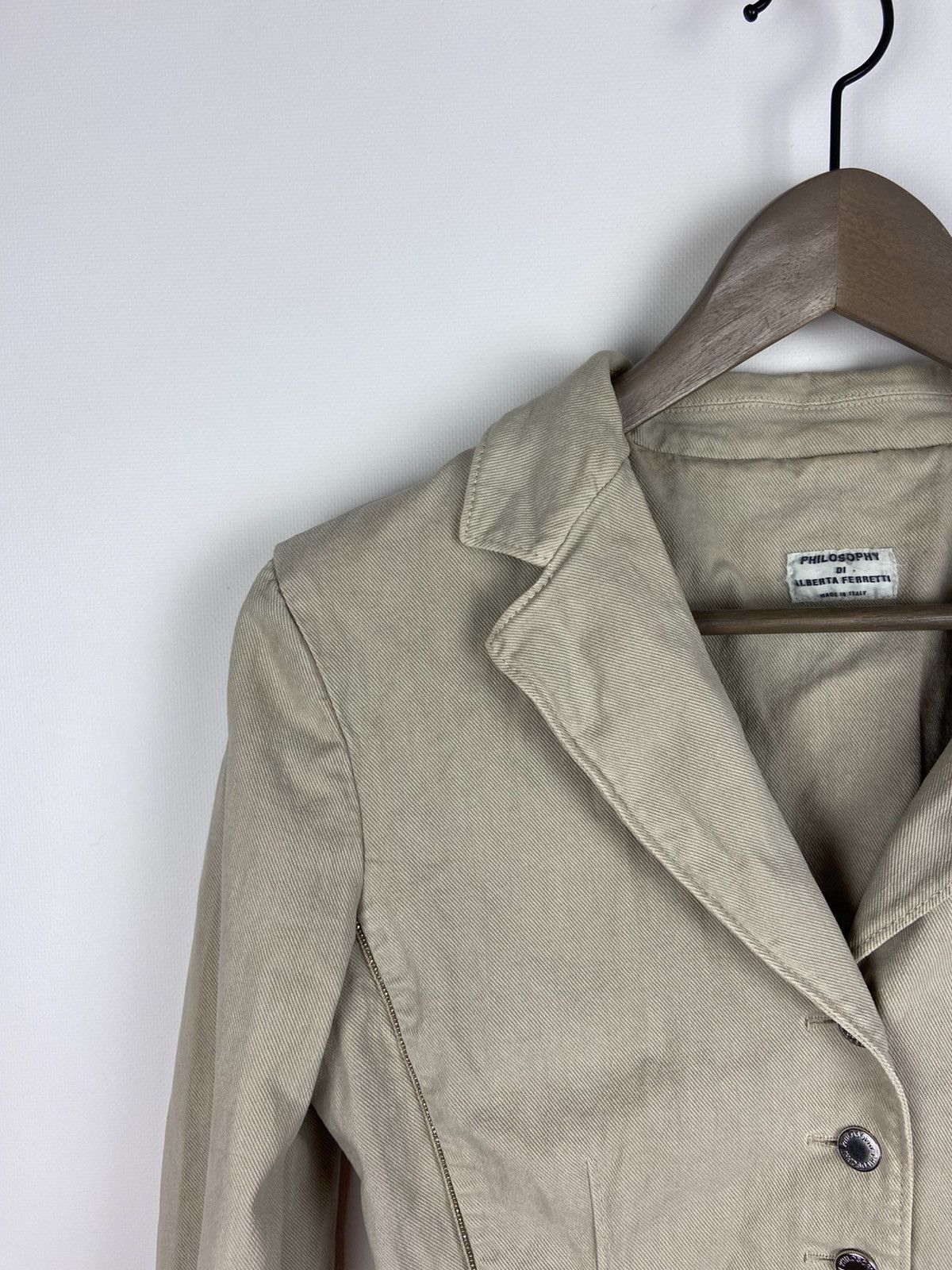 Alberta Ferretti × Designer Vintage Philosophy di Alberta Ferretti Womens Button Blazer Size M / US 6-8 / IT 42-44 - 4 Thumbnail