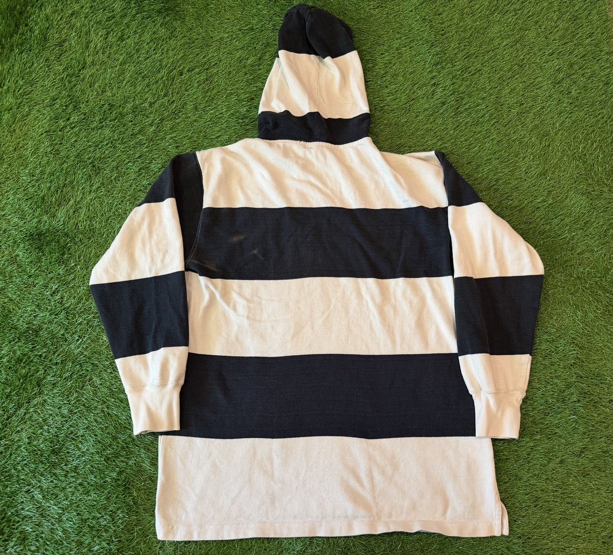 Polo Ralph Lauren Vintage 90s Polo Ralph Lauren Rugby Hoodie Striped Surfwear Size US L / EU 52-54 / 3 - 6 Thumbnail