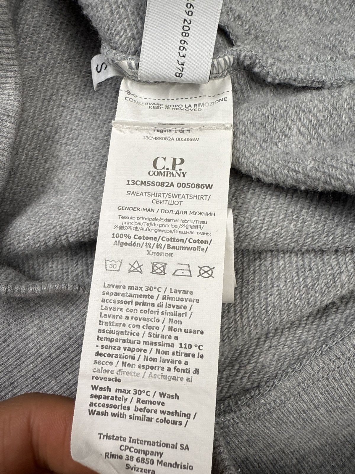 C.P. Company C.P. Company veste google jacket grey size S Size US S / EU 44-46 / 1 - 11 Thumbnail
