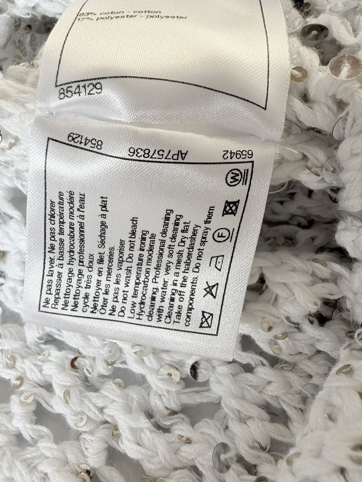 Chanel Chanel Cotton Cardigan 2023 Collection Size XXS / US 00 / IT 34 - 12 Thumbnail