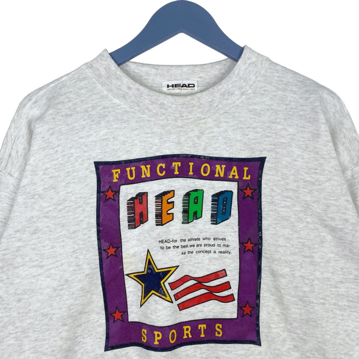 Designer × Vintage Head Functional Sports Sweatshirt Crewneck Pullover Jumper Size US L / EU 52-54 / 3 - 2 Thumbnail