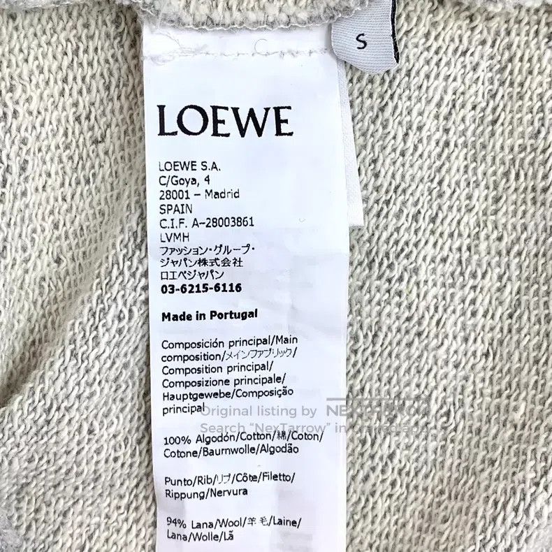 Loewe Loewe Grey Logo Hooded Sweatshirt Size S / US 4 / IT 40 - 7 Thumbnail