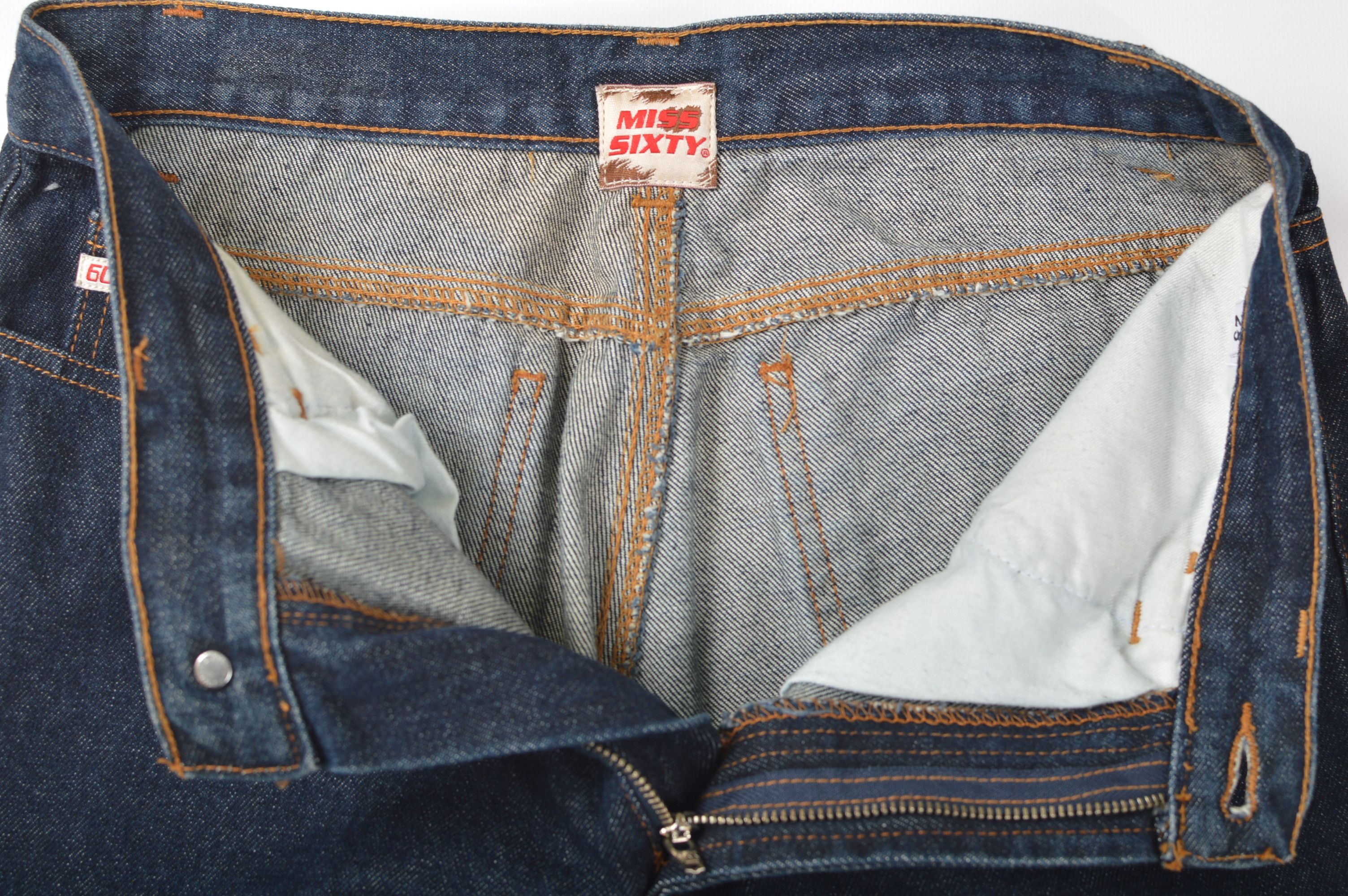 Miss Sixty × Vintage Miss Sixty Vintage Y2K Calf Embroidery Denim Jeans Size 28" / US 6 / IT 42 - 4 Thumbnail