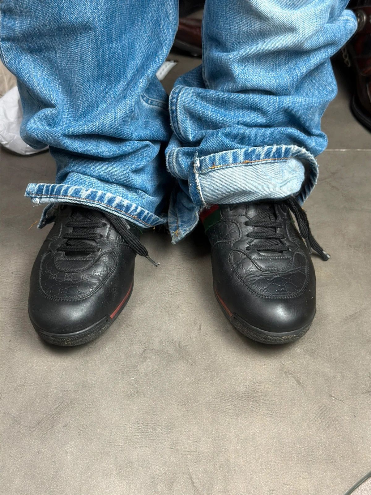 Gucci Gucci low leather sneakers monogram vintage Size US 9 / EU 42 - 4 Thumbnail