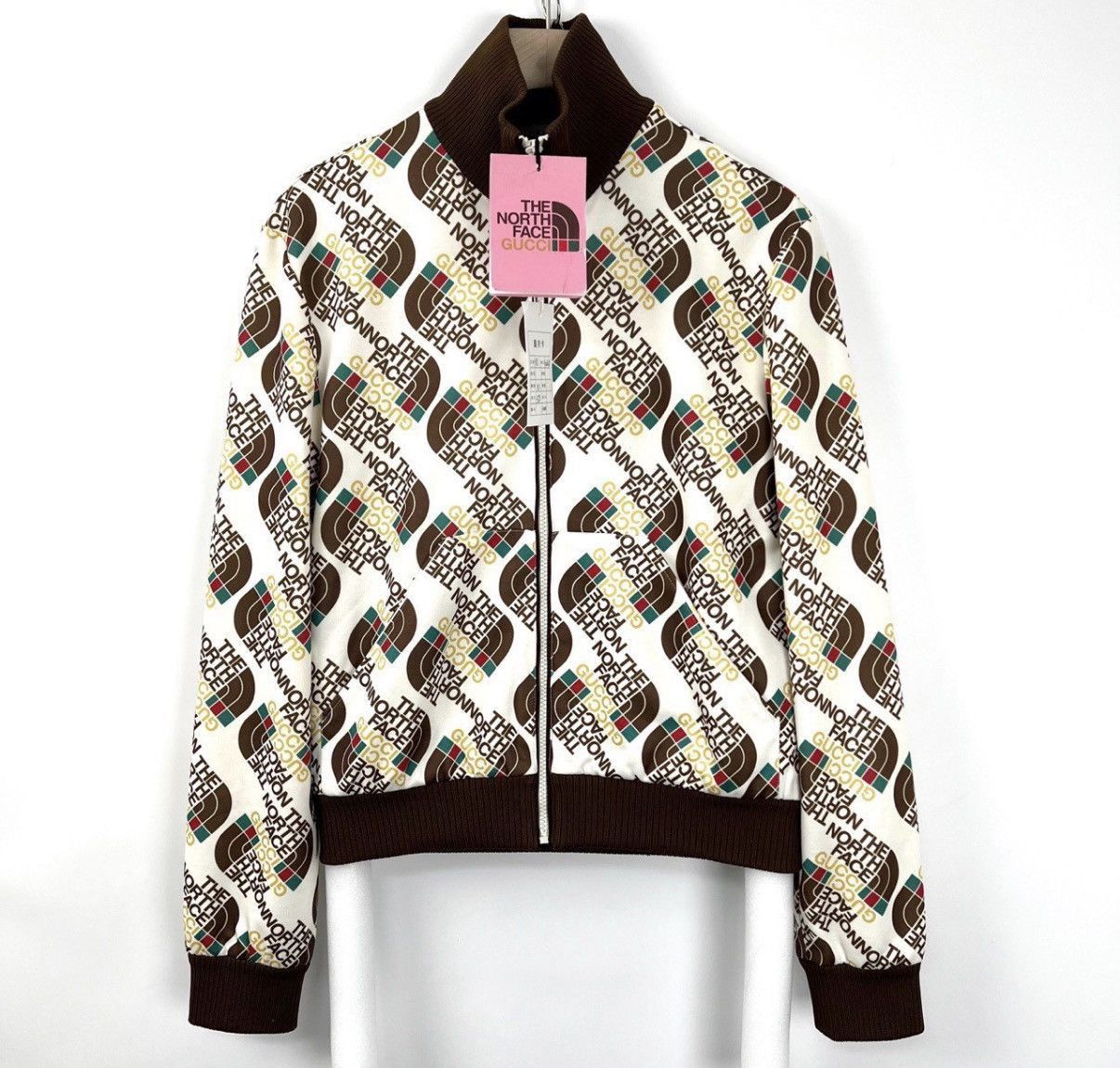 Gucci Brown Patterned Zip-Up Bomber Jacket XS Size US XS / EU 42 / 0 - 1 Thumbnail