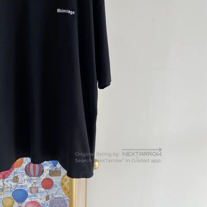 Balenciaga Balenciaga Letter Logo Black T-Shirt Size US L / EU 52-54 / 3 - 4 Thumbnail