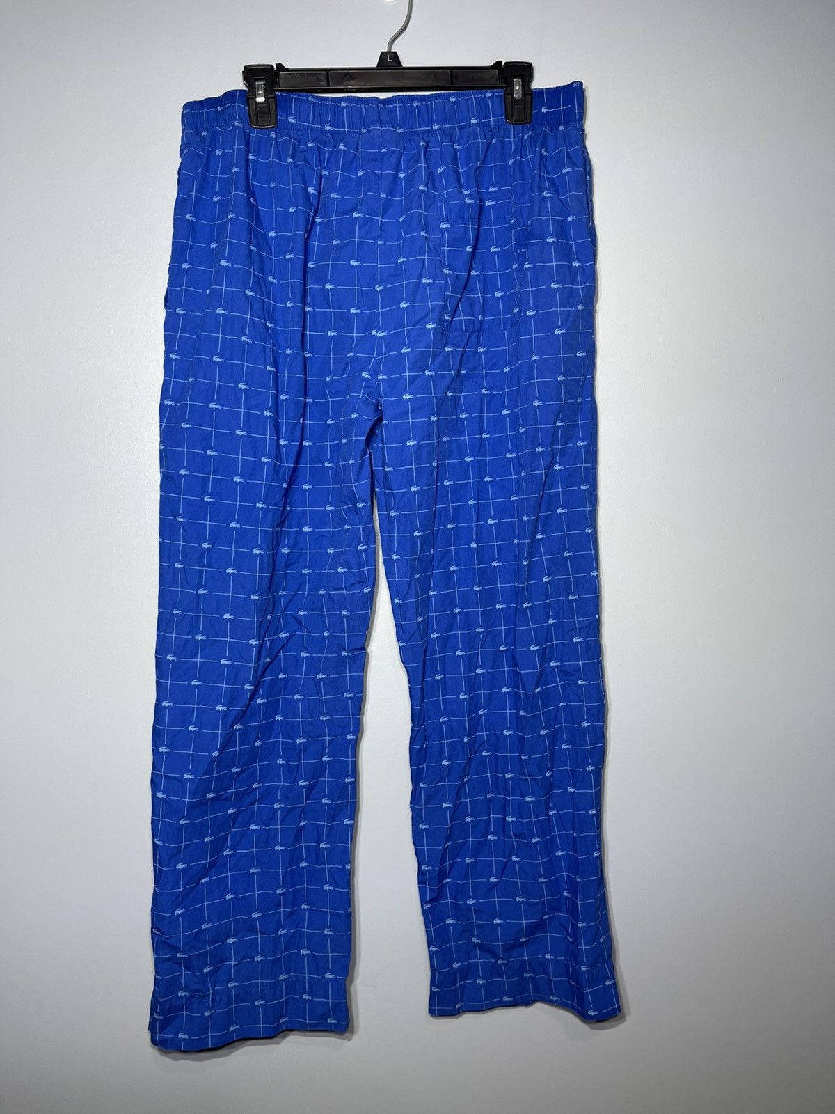 Lacoste Lacoste AOP Gator Men’s Sz XL Pajama 100% Cotton Royal Blue Size US 34 / EU 50 - 3 Thumbnail