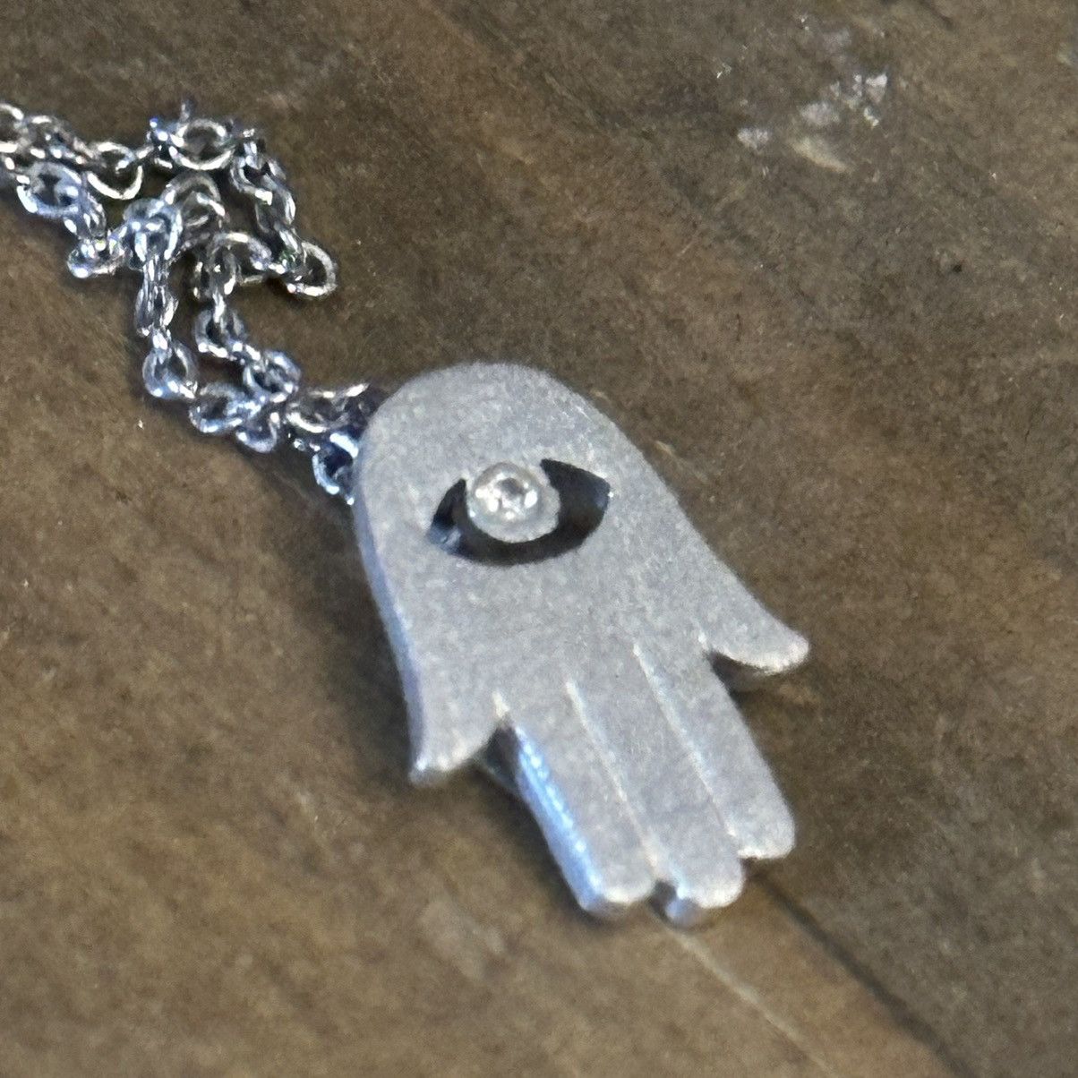 Other Silver tone Hamsa hand pendant necklace Size ONE SIZE - 5 Thumbnail