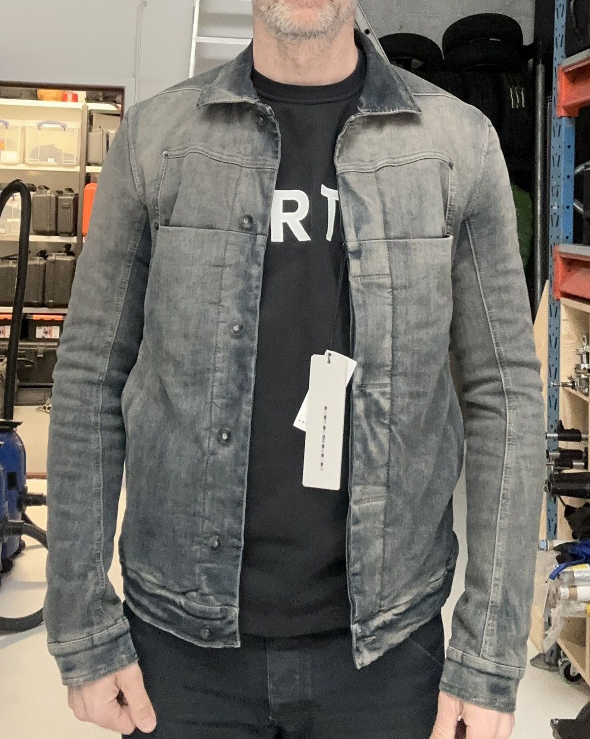 Rick Owens Drkshdw Rick Owens Denim Lab Jacket Size US L / EU 52-54 / 3 - 14 Thumbnail