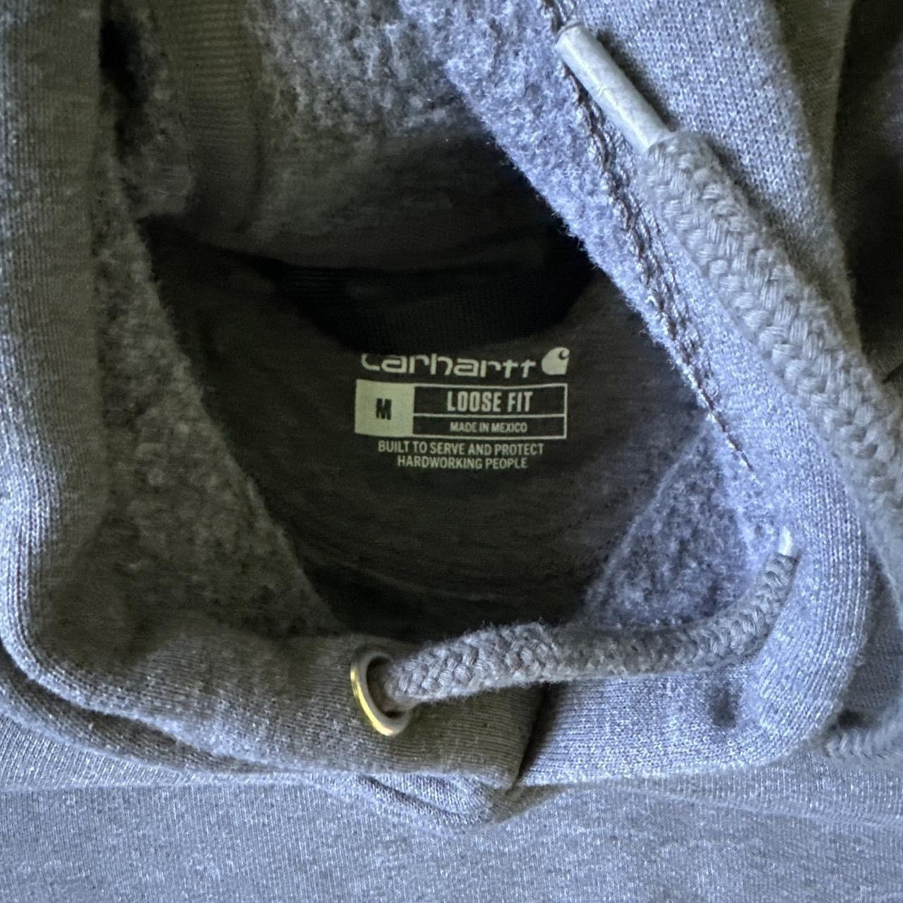 Carhartt Carhartt grey hoodie with embroidered logo Size US M / EU 48-50 / 2 - 3 Thumbnail