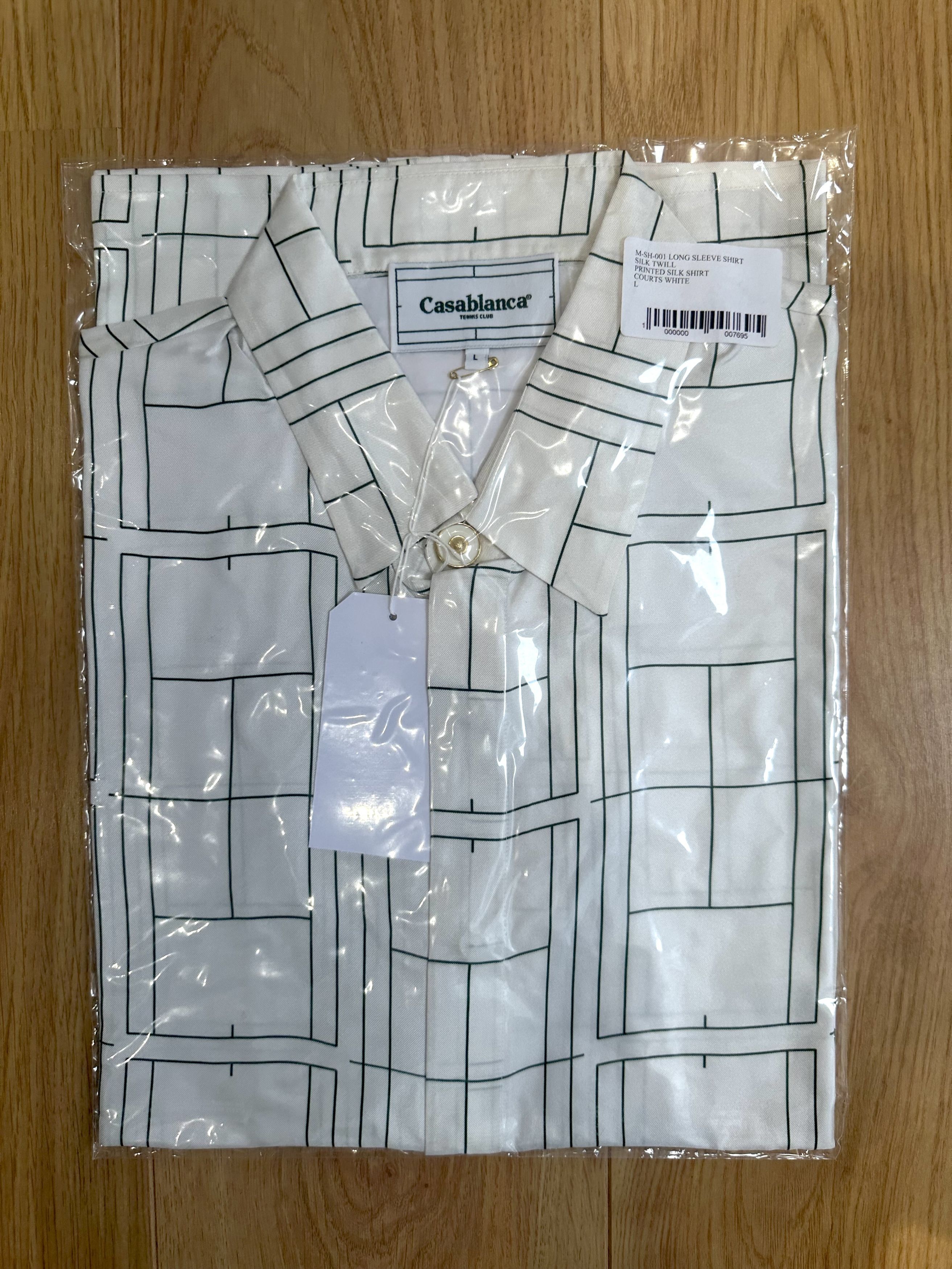 Casablanca Debut Runway (2019 Archive) Courts Silk Shirt Size US L / EU 52-54 / 3 - 1 Thumbnail