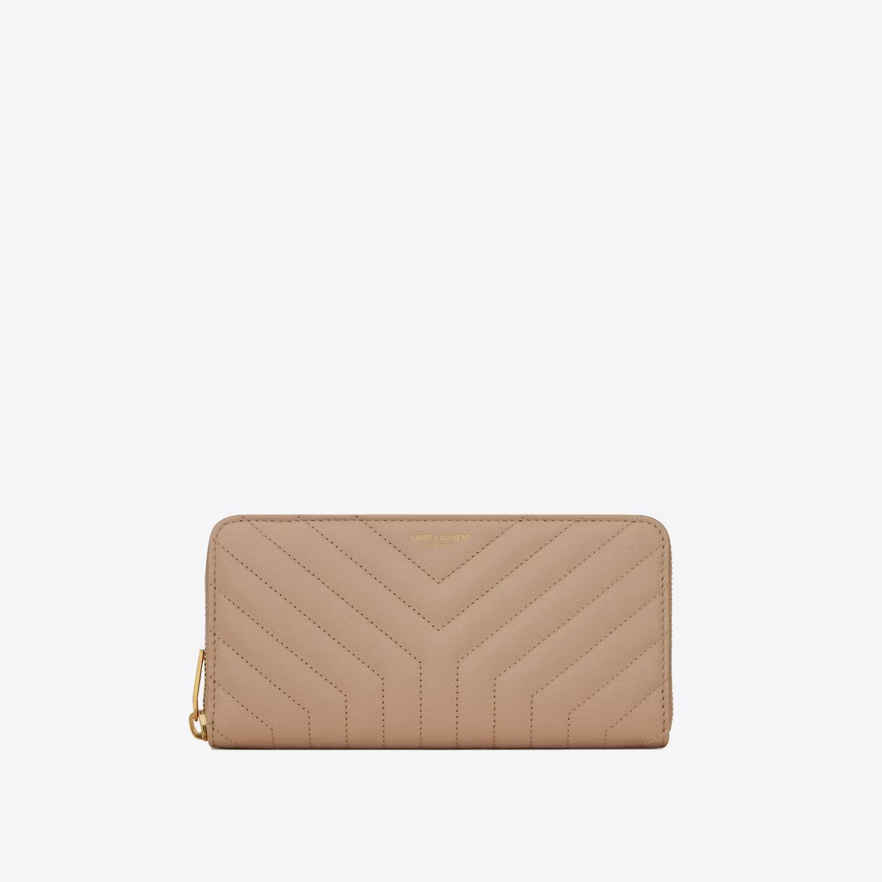 Saint Laurent Paris o1b1hav110225 650982 Size: OS / Joan Zip-Around Wallet Beige Size ONE SIZE - 1 Thumbnail