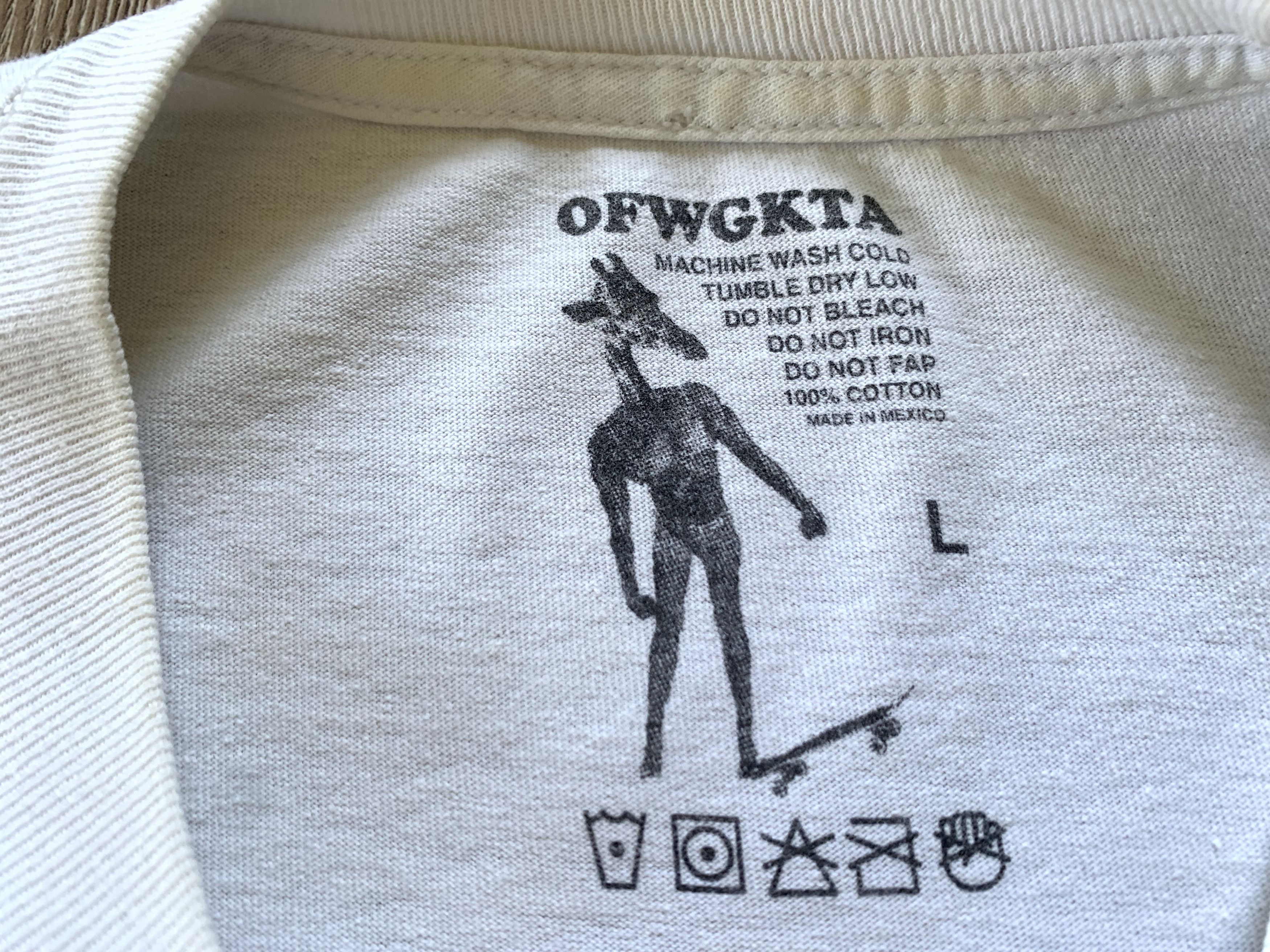 Odd Future Ofwgkta Vintage White T Shirt Size US L / EU 52-54 / 3 - 6 Thumbnail