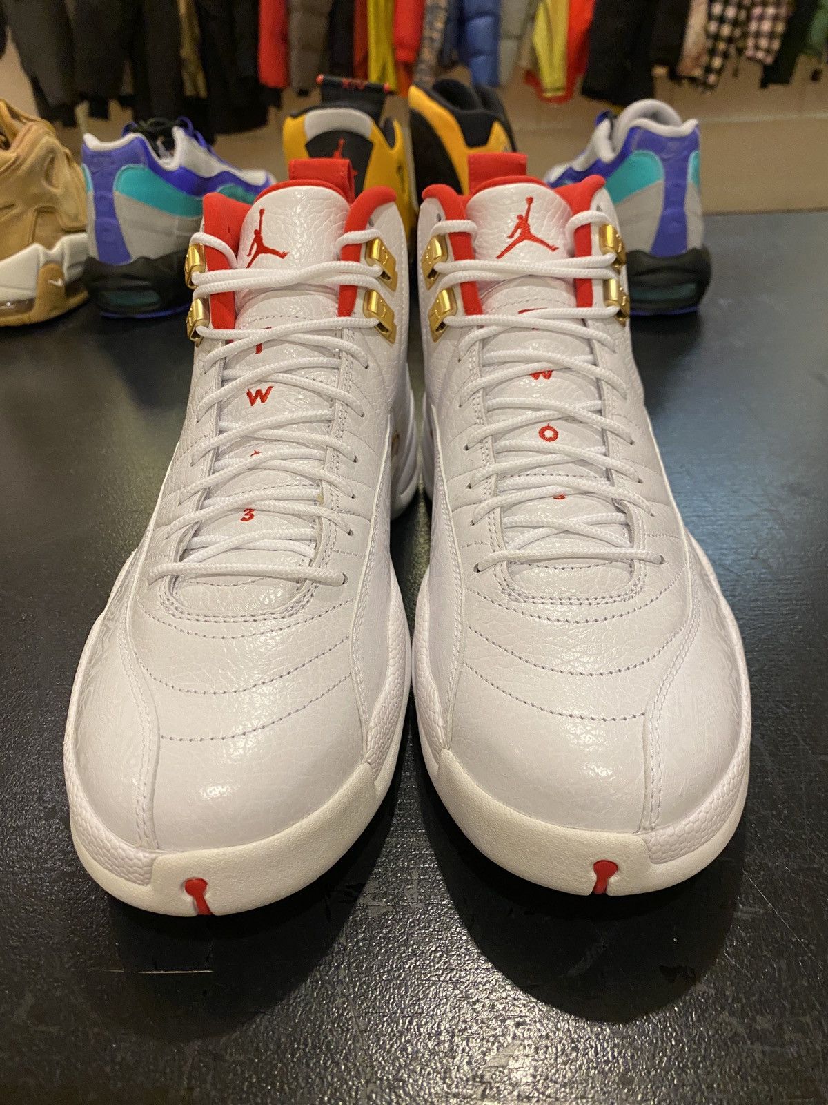 image of Air Jordan 12 Chinese New Year Sz. 12 Shoes in White, Men's