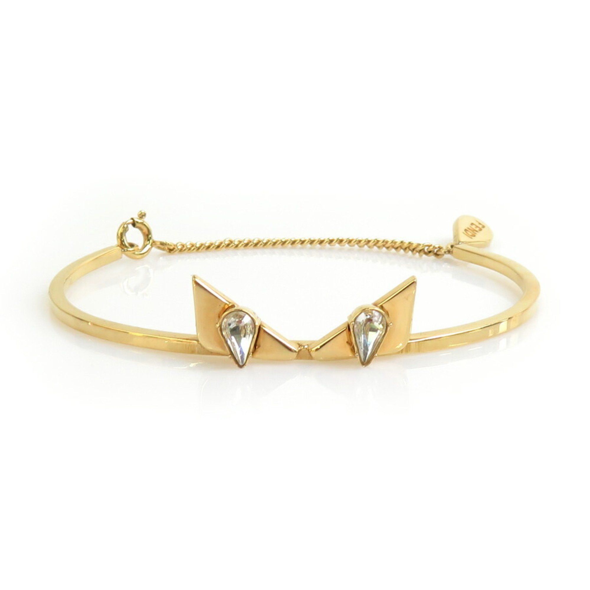 Fendi Fendi Monster Bugs Eye Metal Gold Bracelet for Women 56254k Size ONE SIZE - 1 Thumbnail