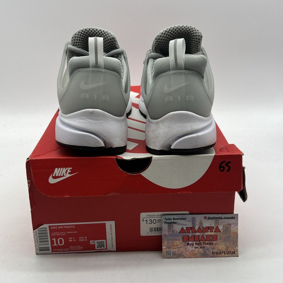 Nike Air presto light smoke grey Size US 10 / EU 43 - 3 Thumbnail