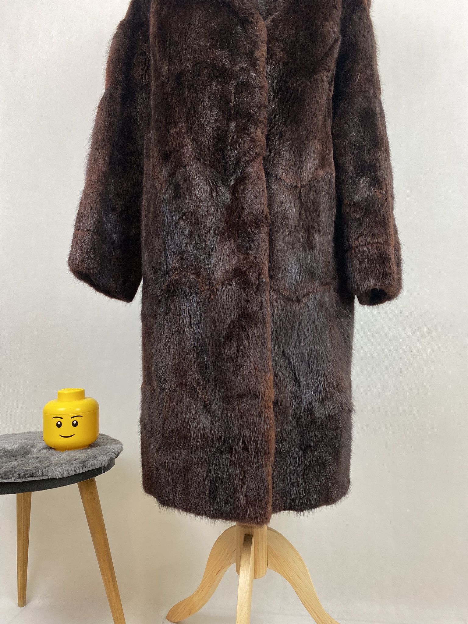 Vintage real fur coat heavy natural beautiful archive style heavy Size L / US 10 / IT 46 - 3 Thumbnail