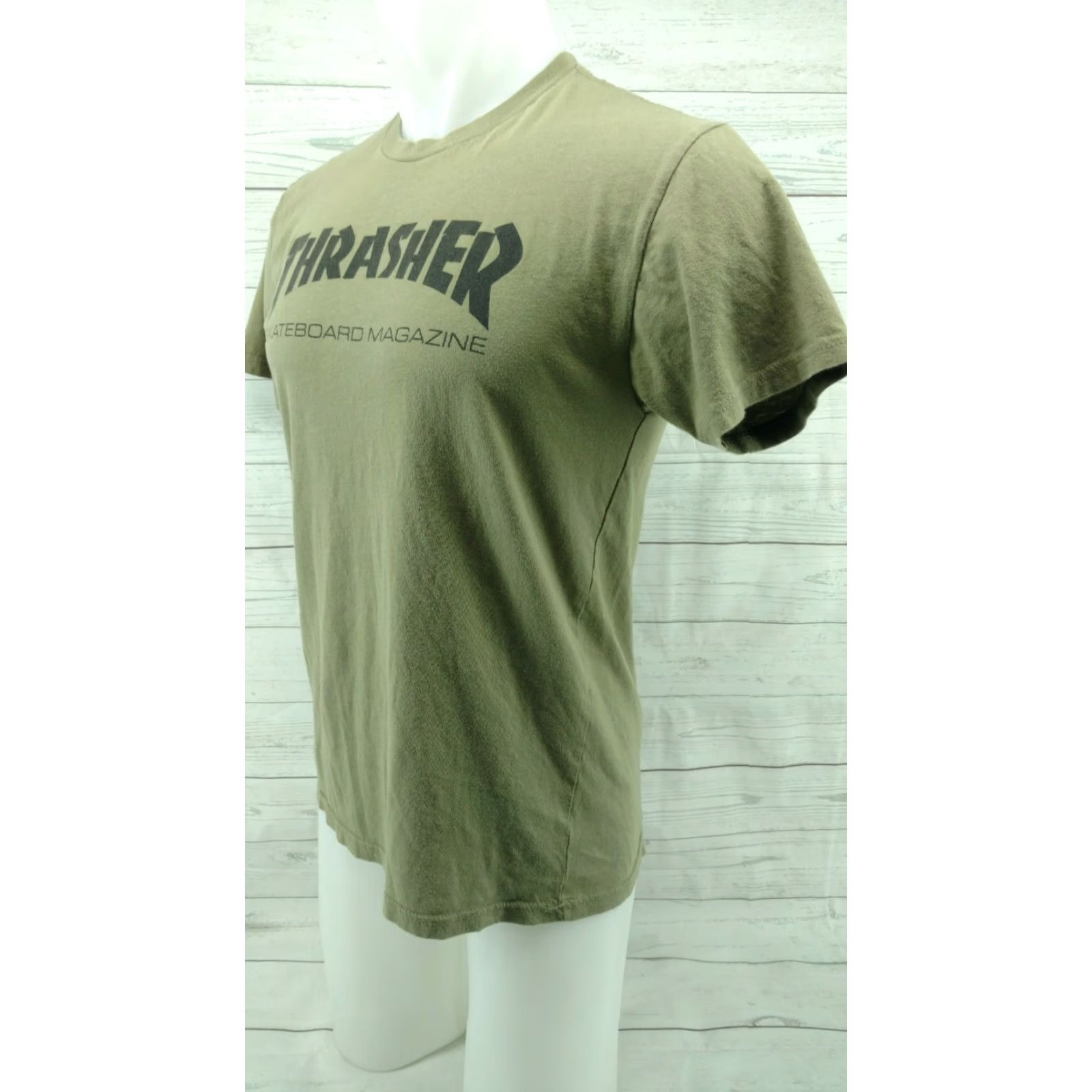 Thrasher VINTAGE Thrasher Skateboarding Magazine Green Olive T Shirt Medium Size US M / EU 48-50 / 2 - 3 Thumbnail