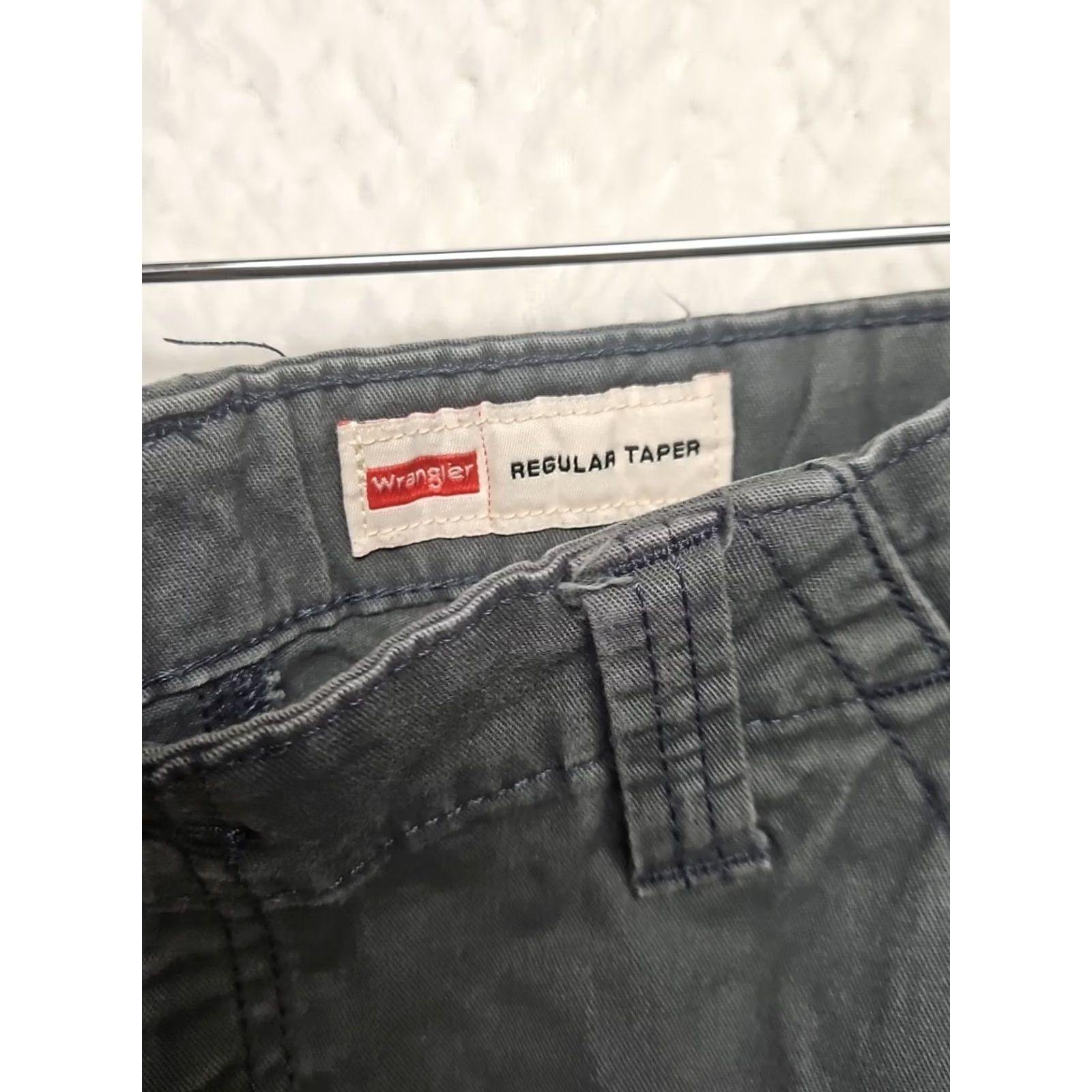 Wrangler Wrangler Gray Pants Men Slim Fit Army Military Utility Tapered Leg 30x29 Cargo Pocket Twill Cotton Button Zip Flat Front Mid Rise Size US 30 / EU 46 - 4 Thumbnail