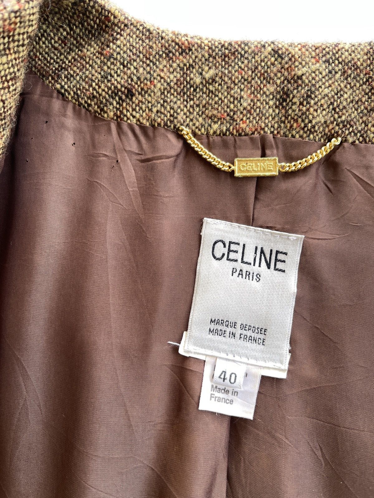 Celine Celine Luxury Wool Tweed Coats Size M / US 6-8 / IT 42-44 - 8 Thumbnail