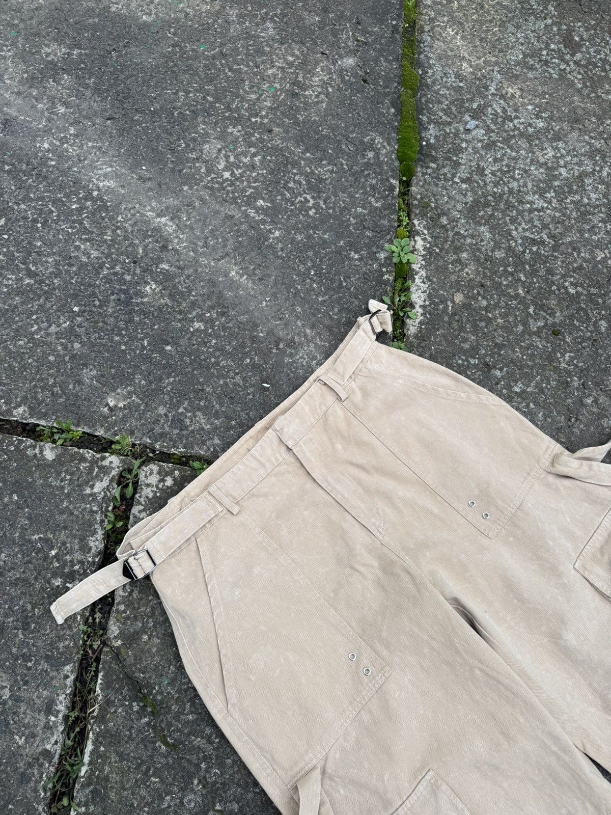 Japanese Brand Avant Garde Rick Owen’s Style Bondage Stripe Cargo Pants Y2K Size 34" / US 12 / IT 48 - 7 Thumbnail