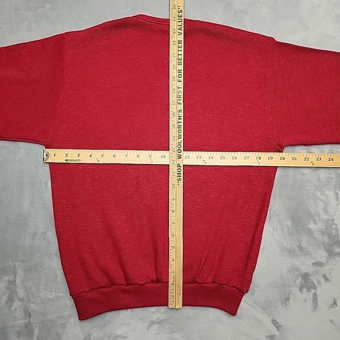 Vintage VINTAGE Florence Carlton Sweater Womens S Red Knit 70s 80s Varsity Montana USA Florence Carlton Sweater Womens S Red Knit 70s 80s Varsity Montana USA Size S / US 4 / IT 40 - 8 Thumbnail