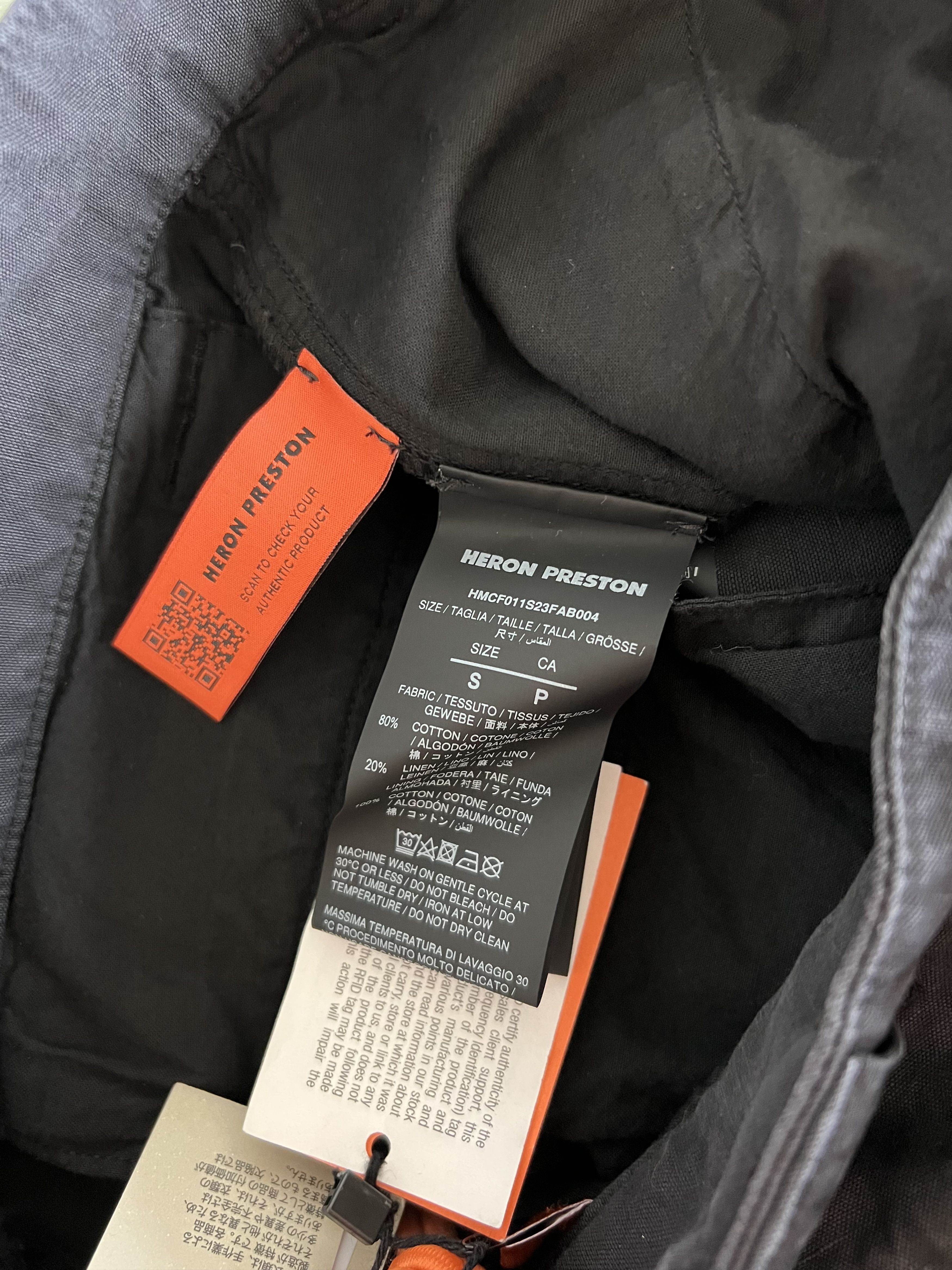Heron Preston Heron Preston Canvas Cargo Pants in Black Size US 32 / EU 48 - 7 Thumbnail