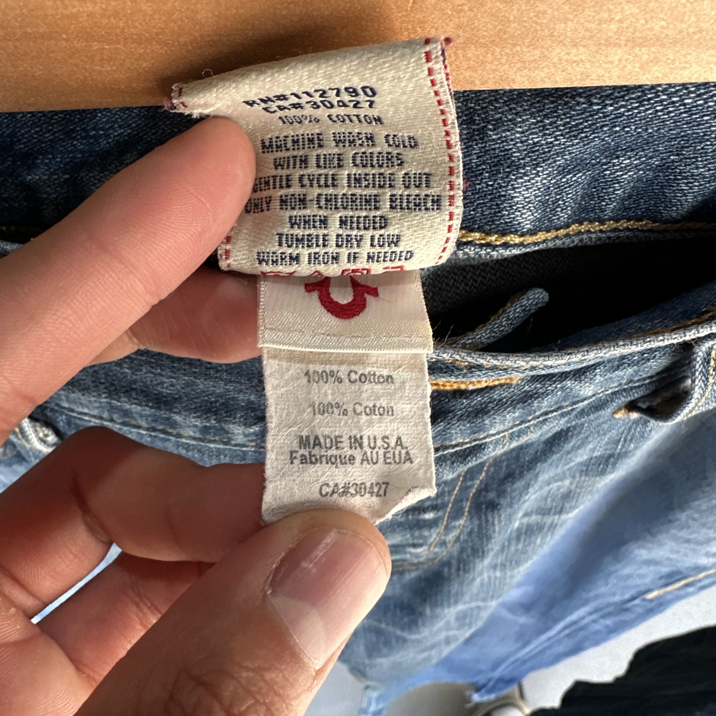 True Religion True Religion Bobby Super T Jeans Mens 32x32 Thick Stitch Size US 32 / EU 48 - 6 Thumbnail