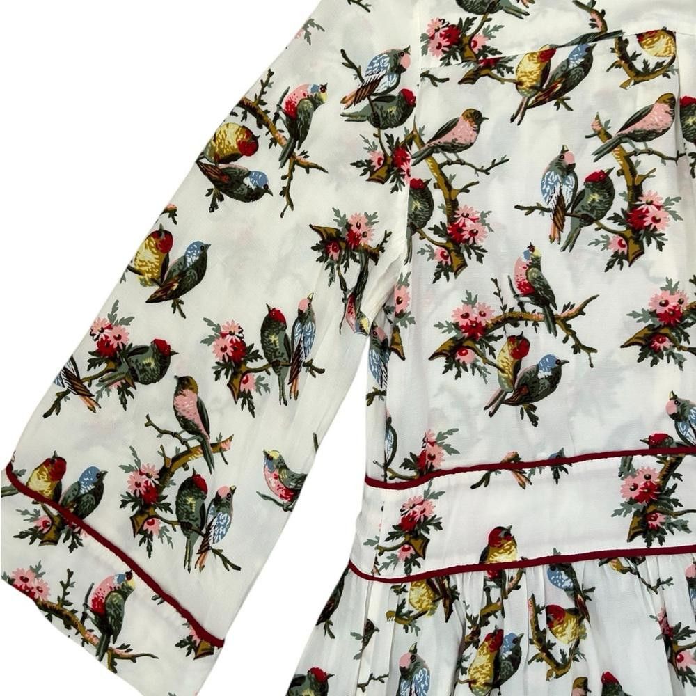 Baum und Pferdgarten RARE Baum und Pferdgarten Dandy Bird Button Up Midi Dress Size S / US 4 / IT 40 - 4 Thumbnail
