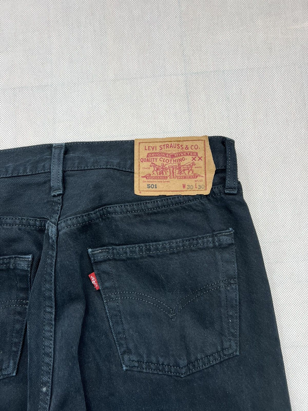 Levi's × Vintage Pants Levi’s 501 Vintage 90’s Black 30/30 Size US 30 / EU 46 - 3 Thumbnail