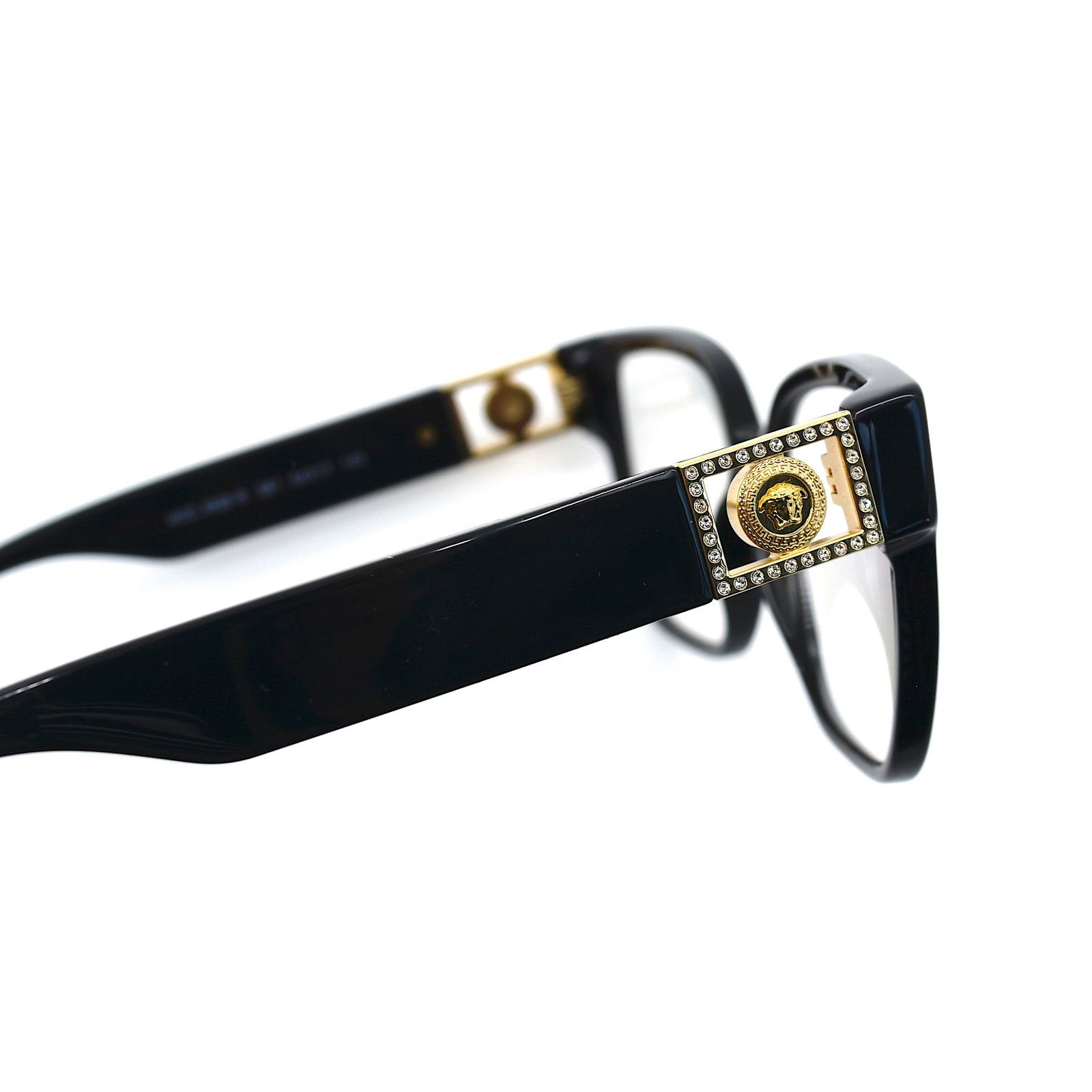 Versace NEW VERSACE VE3329B GB1 BLACK AUTHENTIC EYEGLASSES FRAME Size ONE SIZE - 12 Thumbnail