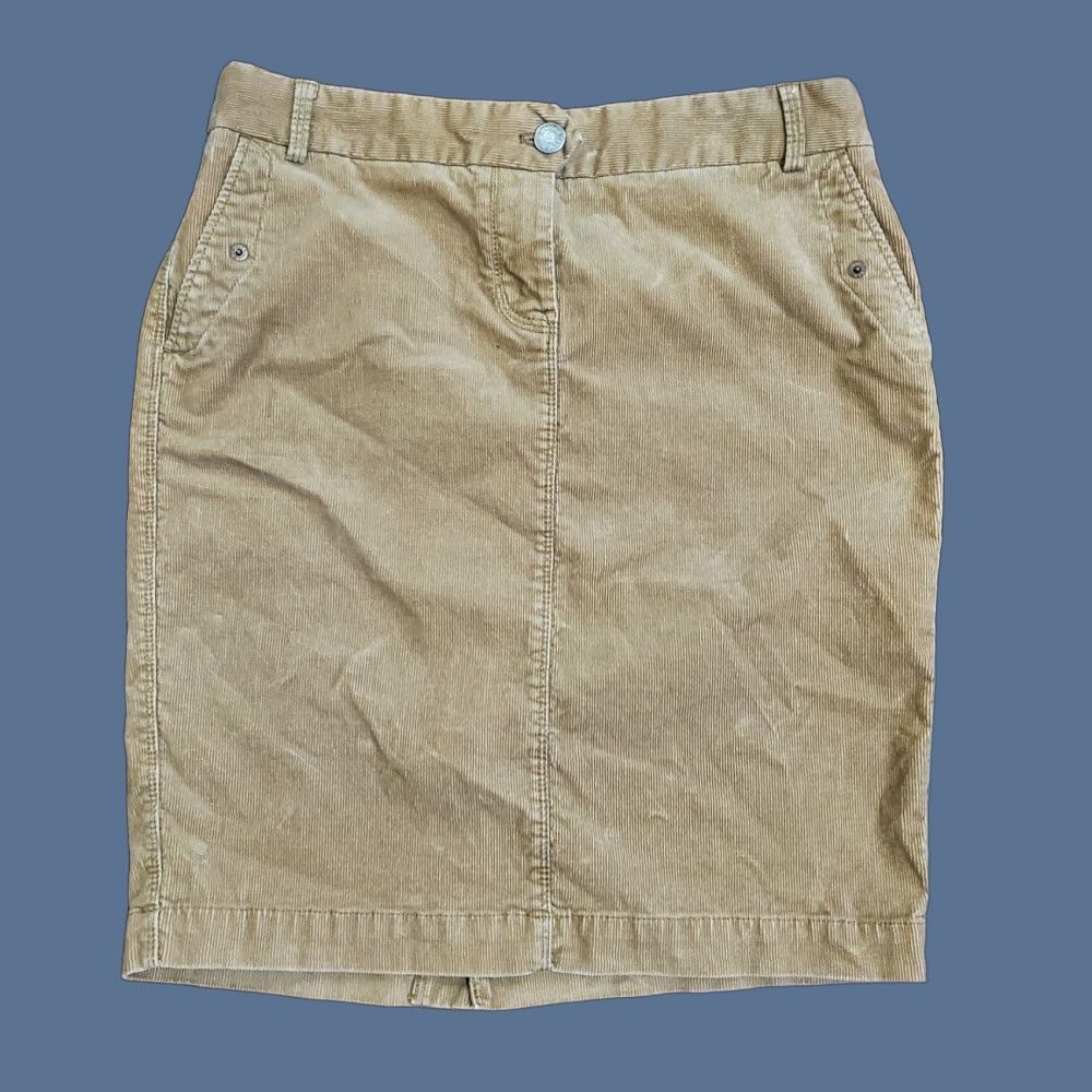 J.Crew J.Crew Skirt Cotton Stretch Corduroy Midi Pencil Brown Size 4 Size 27" / US 4 / IT 40 - 1 Thumbnail